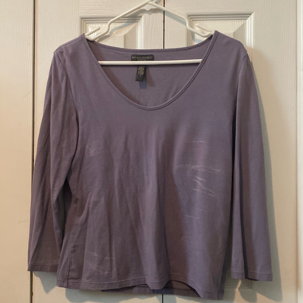 Musty Purple Banana Republic Long Sleeve Top. SIZE: Large